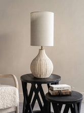 Load image into Gallery viewer, Natural Rattan Lamp with Drum Shade