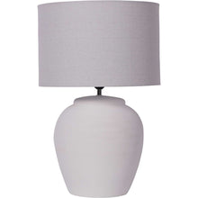 Load image into Gallery viewer, White Ceramic Lamp Base with Shade