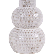 Load image into Gallery viewer, Small White Lowick Stoneware Vase