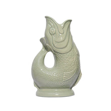 Load image into Gallery viewer, Large Sage Green Gluggle Jug
