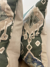 Load image into Gallery viewer, Olive Ikat Cushion