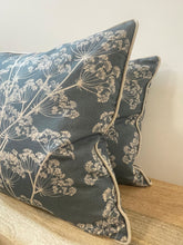 Load image into Gallery viewer, Indigo Cow Parsley Cushion