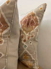 Load image into Gallery viewer, Terracotta Ikat Cushion