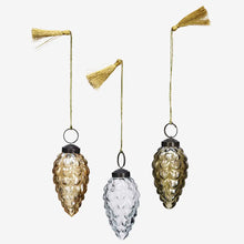 Load image into Gallery viewer, Hanging Glass Pinecones