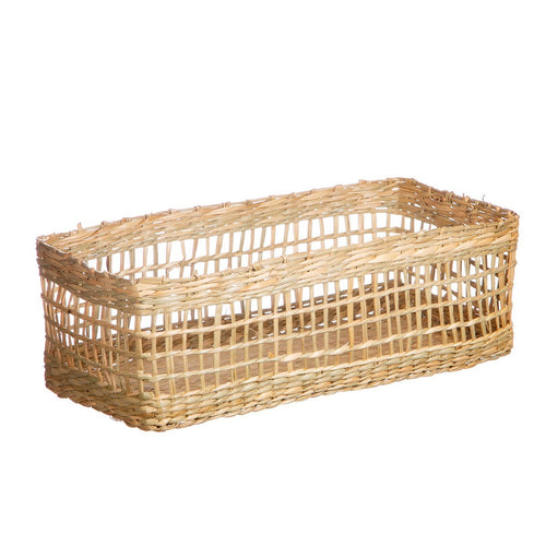 Seagrass rectangular storage basket