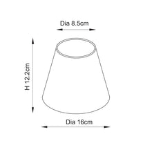 Load image into Gallery viewer, 16 cm Ikat Pleated Candle Clip Shade
