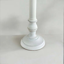 Load image into Gallery viewer, Classic wooden off white lamp base with shade
