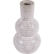 Load image into Gallery viewer, Small White Lowick Stoneware Vase
