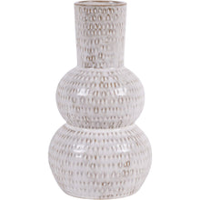 Load image into Gallery viewer, Small White Lowick Stoneware Vase
