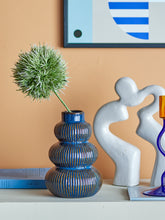Load image into Gallery viewer, Myrtle blue stoneware vase
