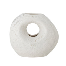 Load image into Gallery viewer, Caia white stoneware vase
