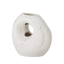 Load image into Gallery viewer, Caia white stoneware vase
