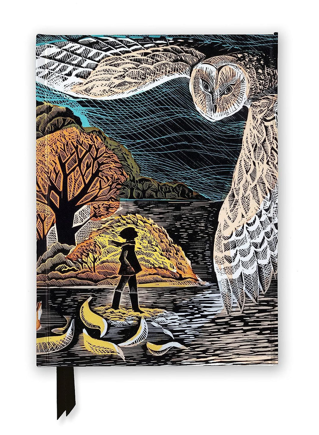 Angela Harding October Owl Foiled Ruled Journal