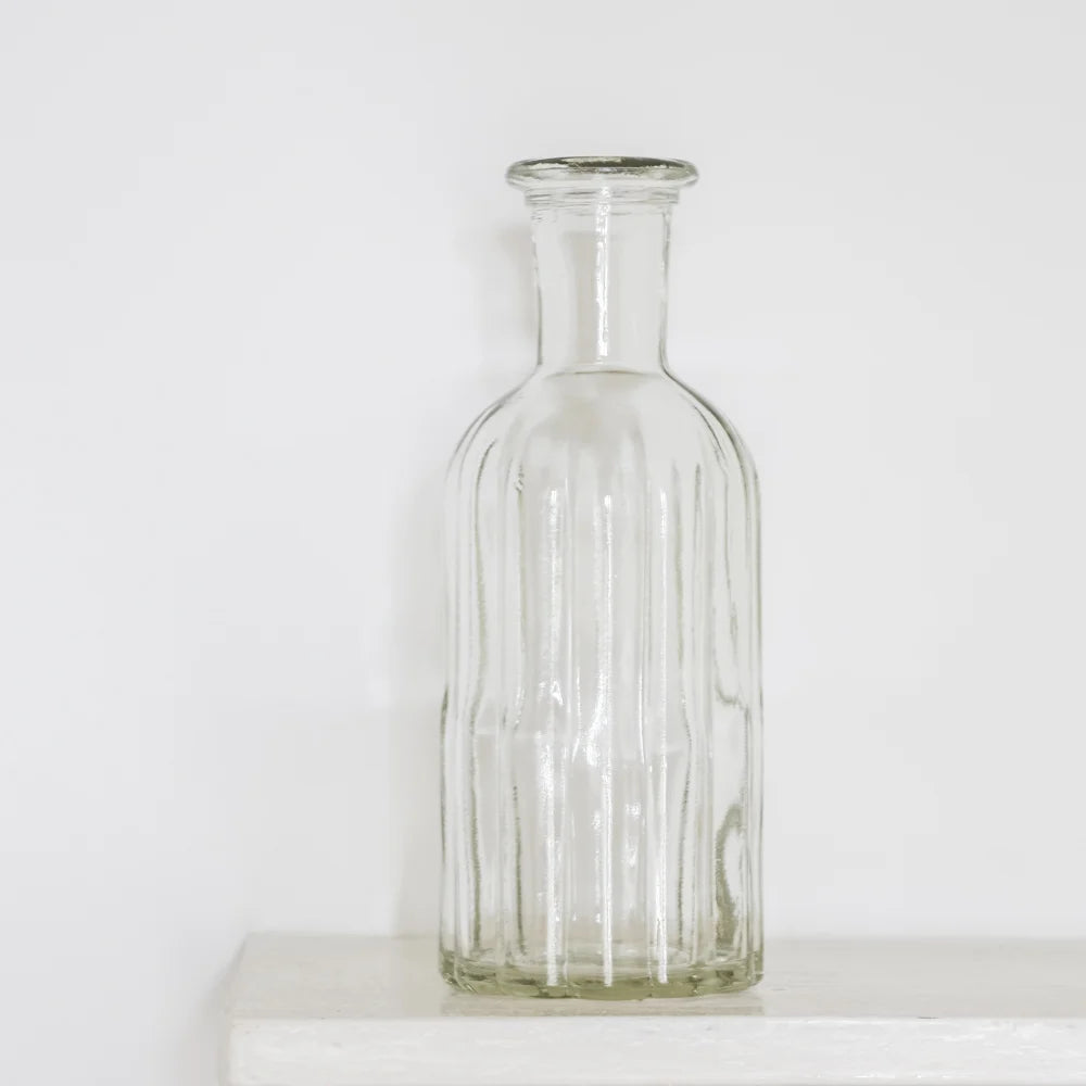 Large Glass Ripple Vase