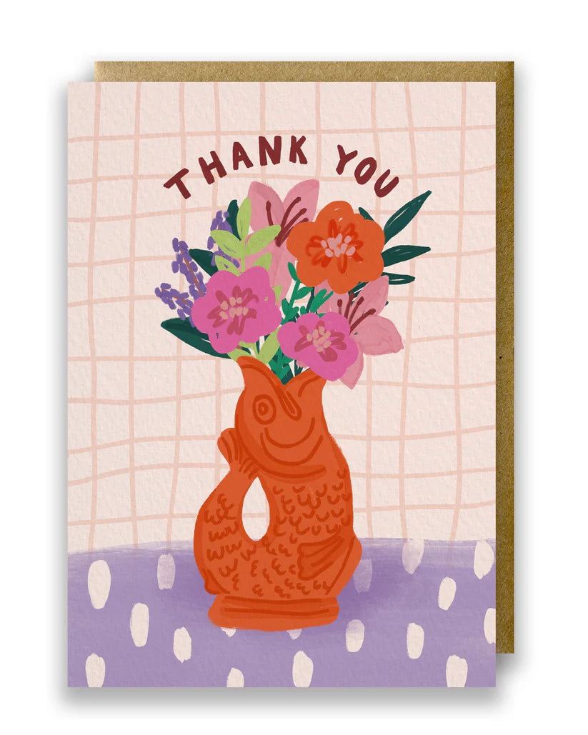 Thankyou Gluggle Jug Greeting Card