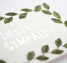 Load image into Gallery viewer, Deepest Sympathy Foiled Card
