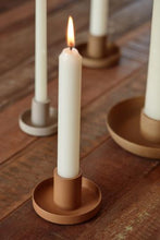 Load image into Gallery viewer, burnt orange candle holder
