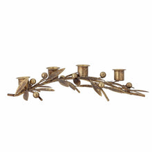 Load image into Gallery viewer, Mistletoe Metal Candle Holder for Four Candles
