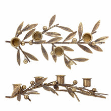 Load image into Gallery viewer, Mistletoe Metal Candle Holder for Four Candles
