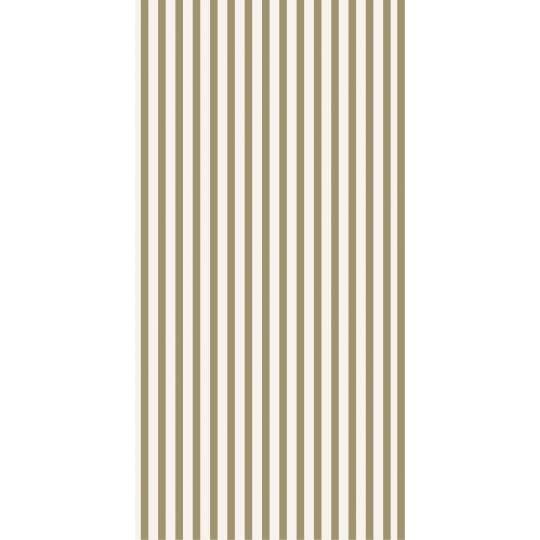 Pack of 16 Olive Green Striped Paper Napkins