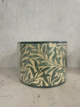 Load image into Gallery viewer, Janet Church Interiors green willow boughs lampshade
