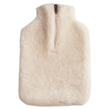 Load image into Gallery viewer, Cream Sheepskin Hot Water Bottle Cover
