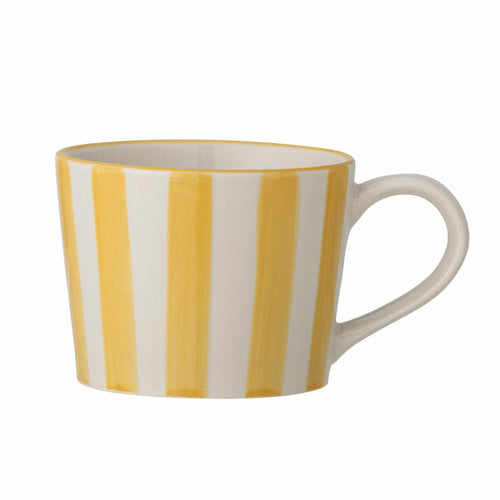 Bloomingville Begonia Yellow Striped Mug