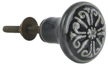 Load image into Gallery viewer, Dark Grey Ceramic Knob
