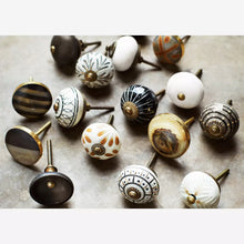 Load image into Gallery viewer, Hand Painted Ceramic Door Knob
