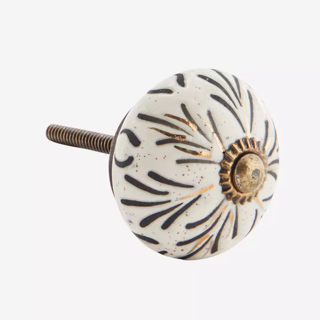 Hand Painted Ceramic Door Knob